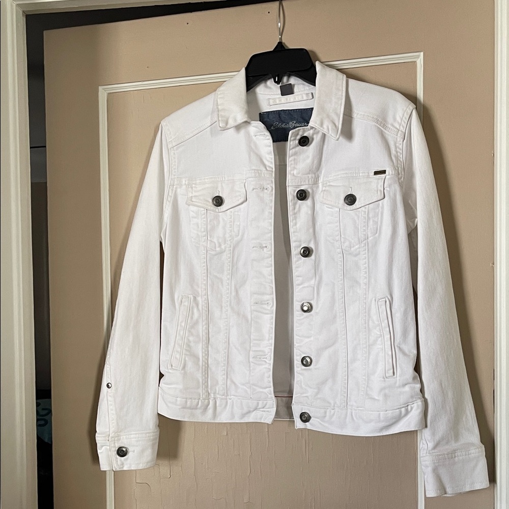 Eddie Bauer White Denim Jacket